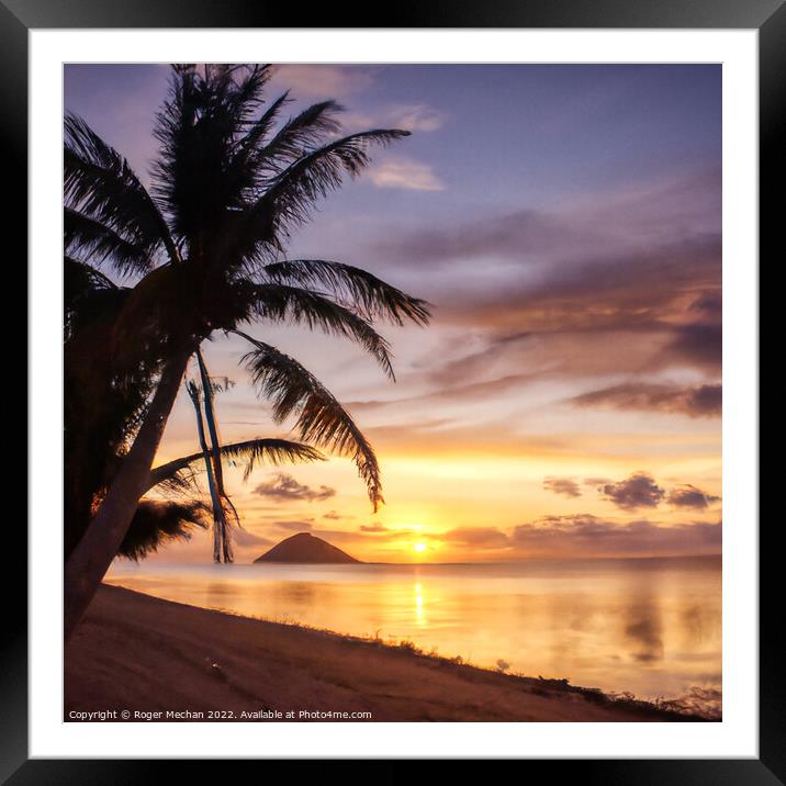 Tranquil Paradise Framed Mounted Print by Roger Mechan