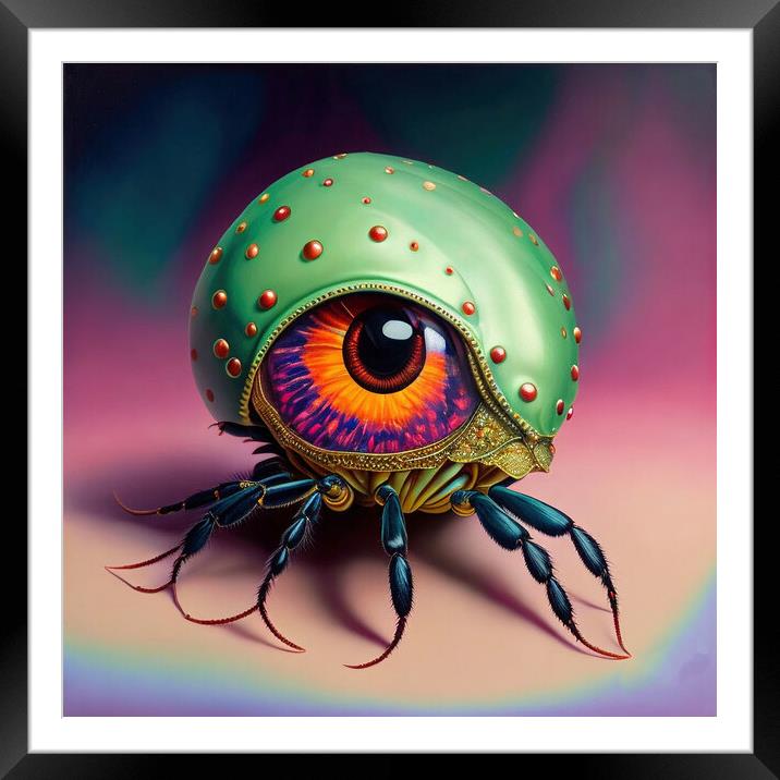 Scorpio, the Enigmatic Zodiac Insect Framed Mounted Print by Roger Mechan