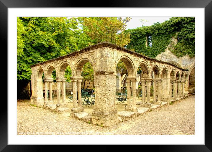 The Serene Beauty of a 14th Century Cloister Framed Mounted Print by Roger Mechan