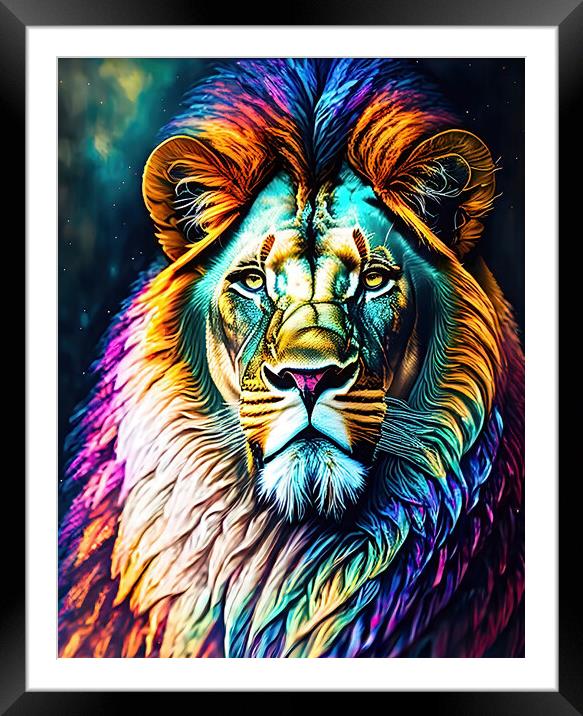 Roaring Colours Framed Mounted Print by Roger Mechan