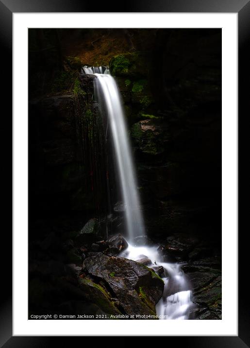 Lumsdale Fall Framed Mounted Print by Damian Jackson