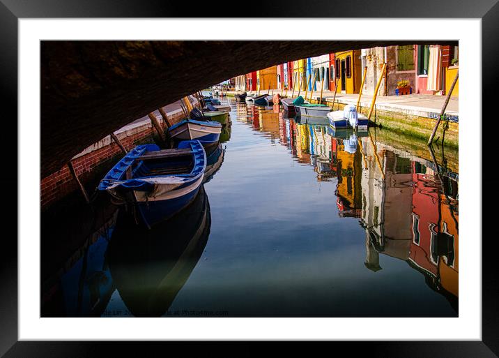 Reflection of colorful Bruno Framed Mounted Print by Adelaide Lin