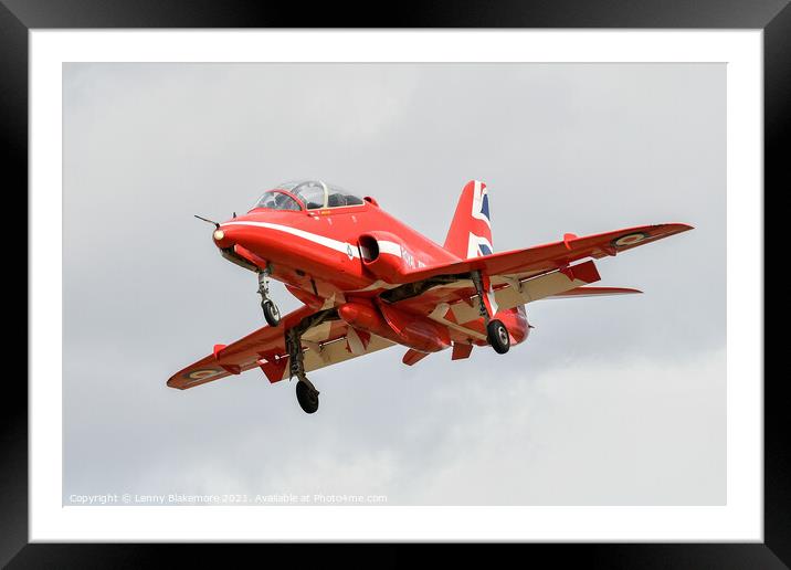 Red Arrow  Framed Mounted Print by Lenny Blakemore