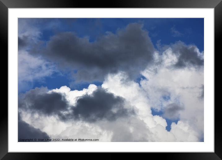 Cumulus clouds Framed Mounted Print by Stan Lihai