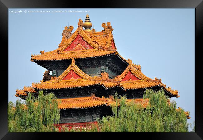 Temple of heaven in Beijing Framed Print by Stan Lihai