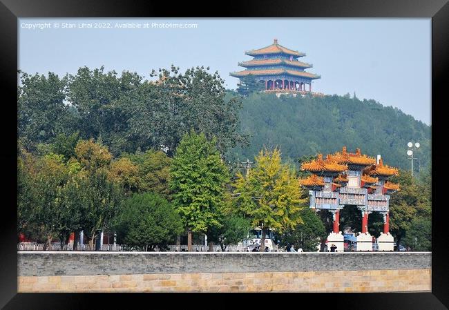 Temple of heaven in Beijing Framed Print by Stan Lihai