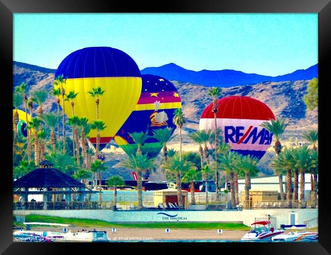 Lake havasu ballon festival Framed Print by tom harrison