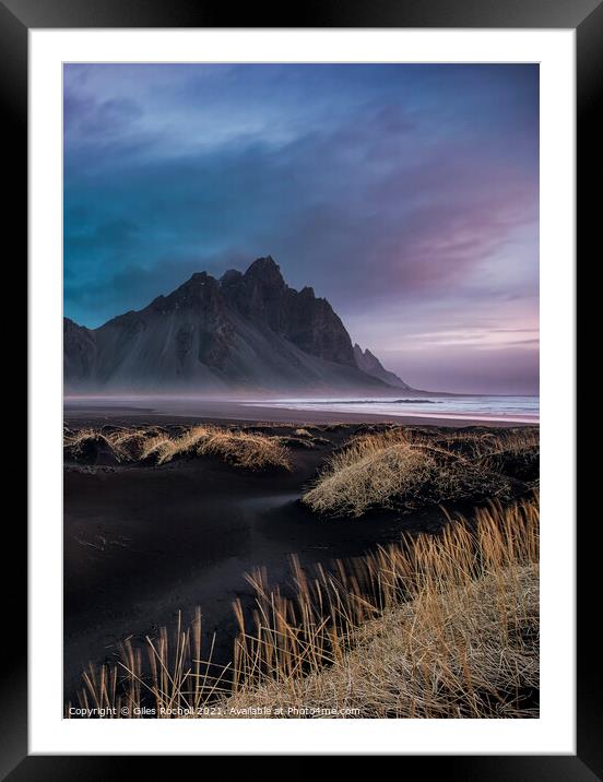 Vestrahorn Iceland Sunrise Framed Mounted Print by Giles Rocholl