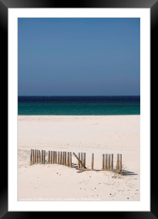Tarifa beach Spain Framed Mounted Print by Giles Rocholl