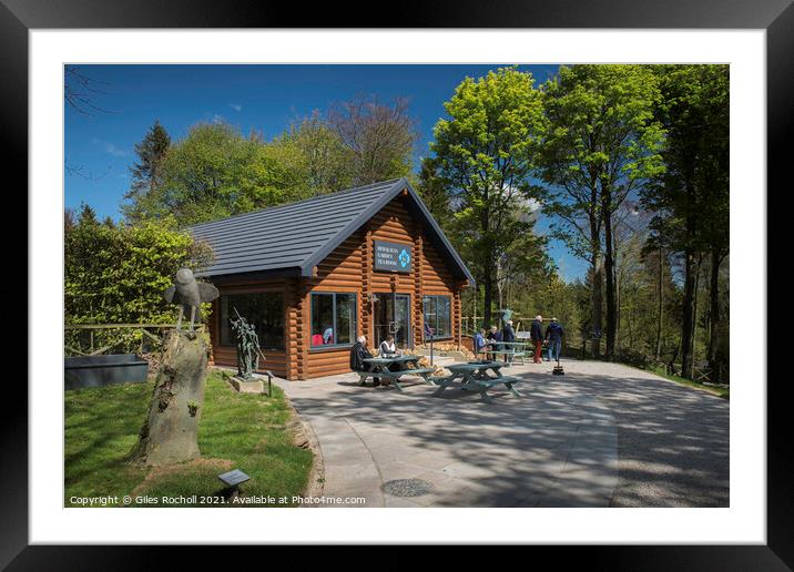 Himalayan Gardens tourism Yorkshire Framed Mounted Print by Giles Rocholl