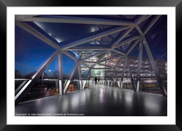 Modern art architecture Framed Mounted Print by Giles Rocholl
