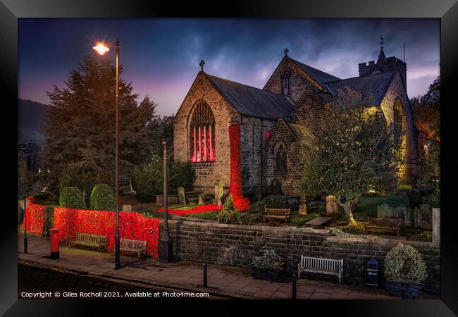 Remembrance day Otley Yorkshire Framed Print by Giles Rocholl