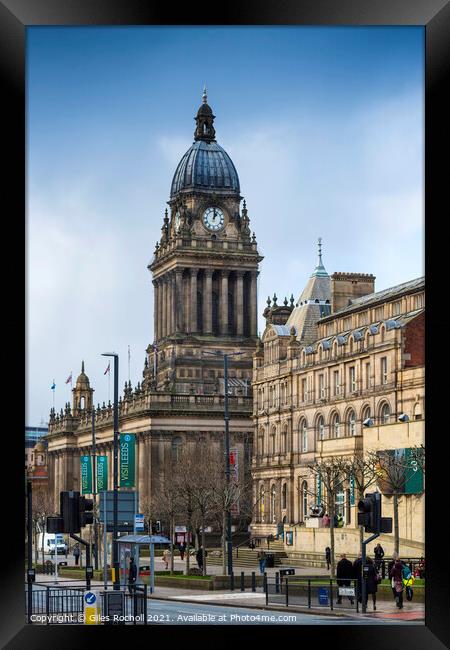 Leeds Town Hall Yorkshire Framed Print by Giles Rocholl