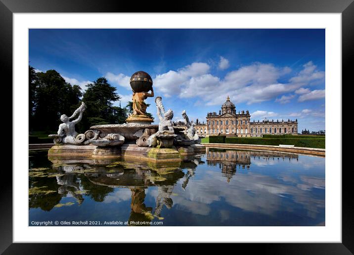 Castle Howard Yorkshire Framed Mounted Print by Giles Rocholl