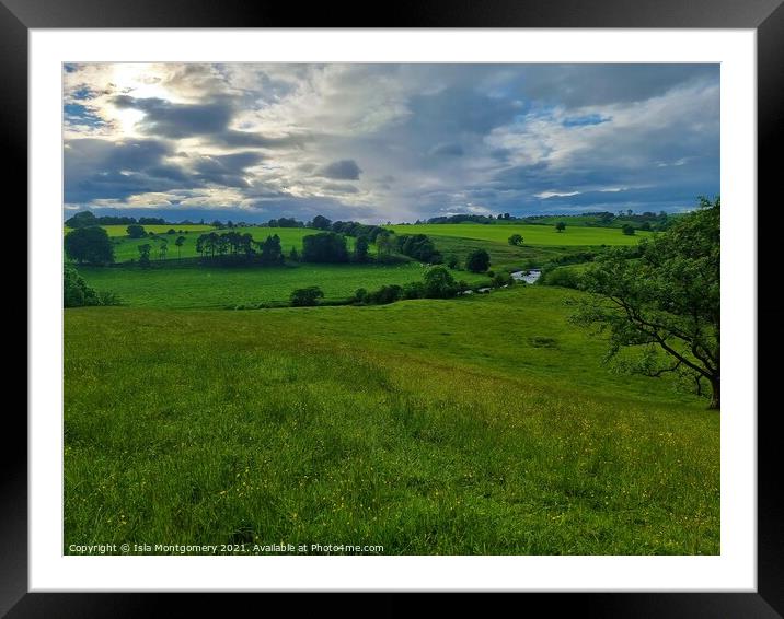 Lush Scottish Lands Framed Mounted Print by Isla Montgomery