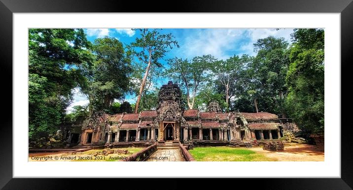Ta Prohm Temple, Angkor Wat Framed Mounted Print by Arnaud Jacobs