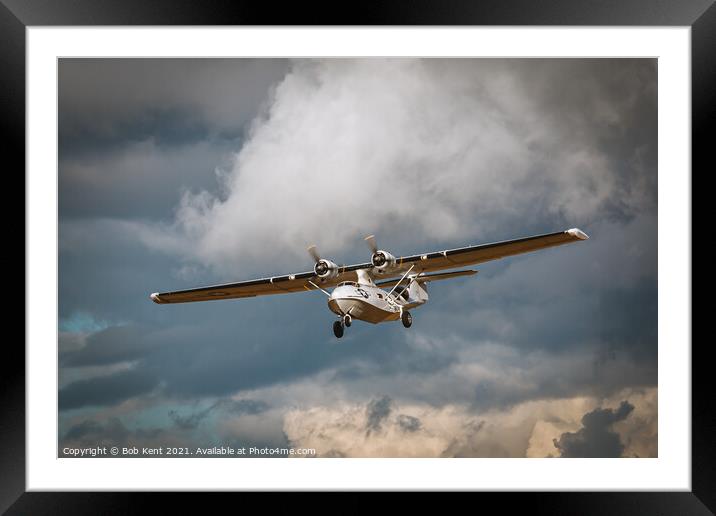 PBY Catalina Framed Mounted Print by Bob Kent