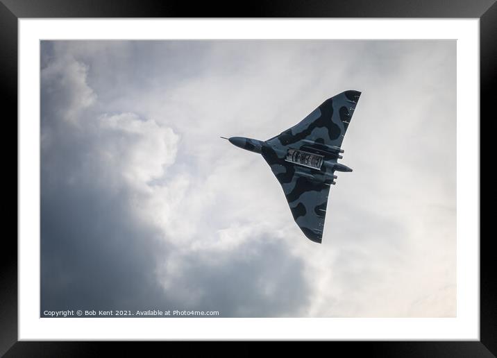 Vulcan XH558 Framed Mounted Print by Bob Kent