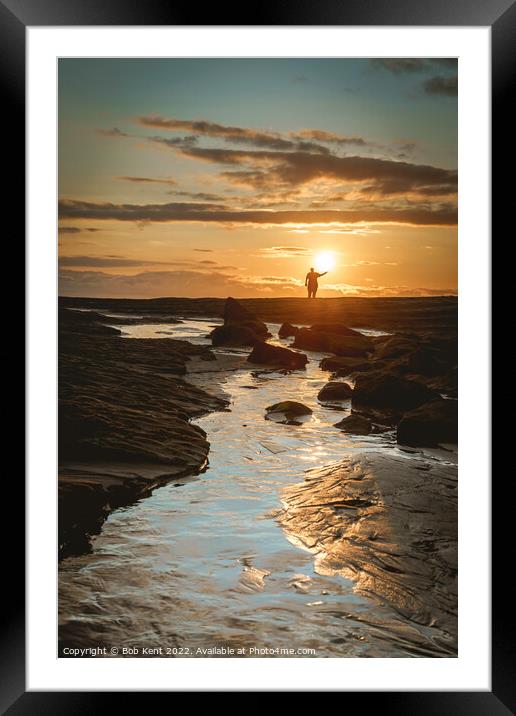 Sun and Daughter Framed Mounted Print by Bob Kent