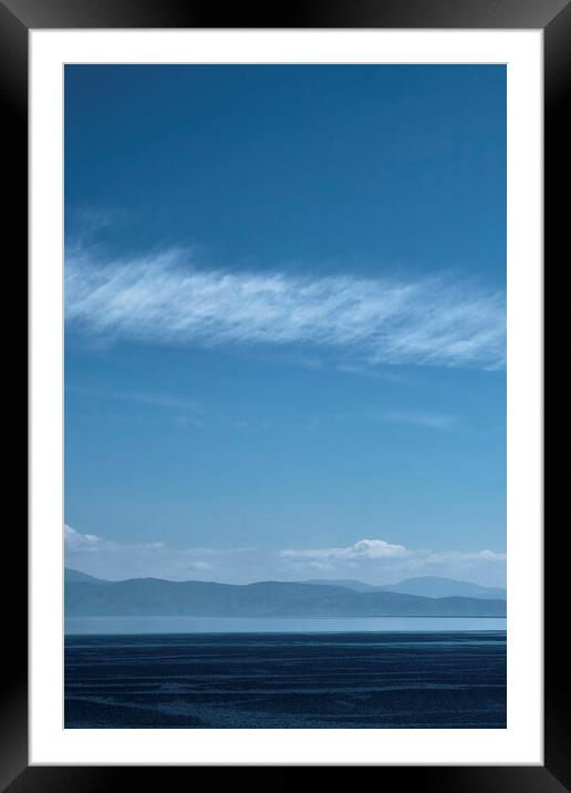 Simply blue Framed Mounted Print by Dimitrios Paterakis