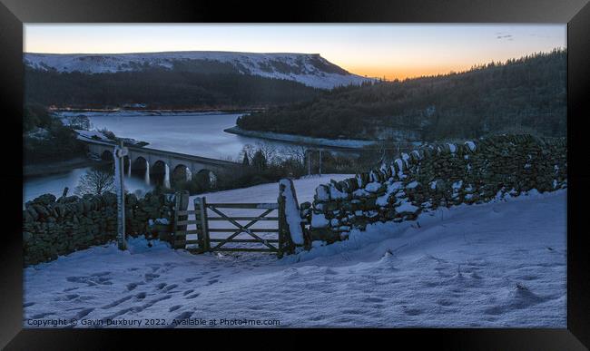 Snowy Dawn Framed Print by Gavin Duxbury