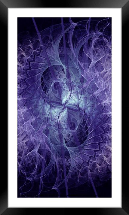 Purple Frills Framed Mounted Print by Maria Forrester