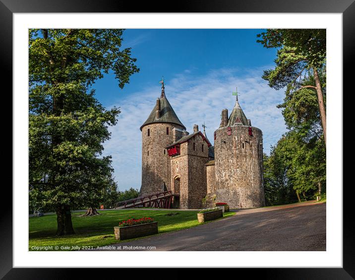 Castell Coch Framed Mounted Print by Gale Jolly