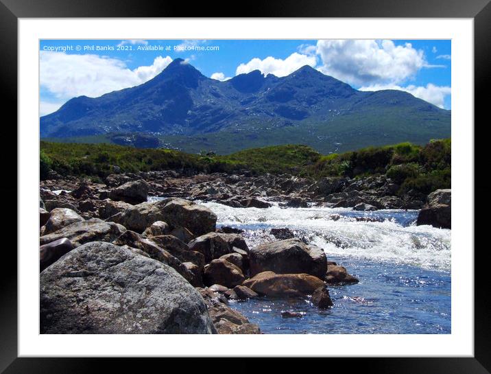 The Black Cuillin, Isle of Skye Framed Mounted Print by Phil Banks