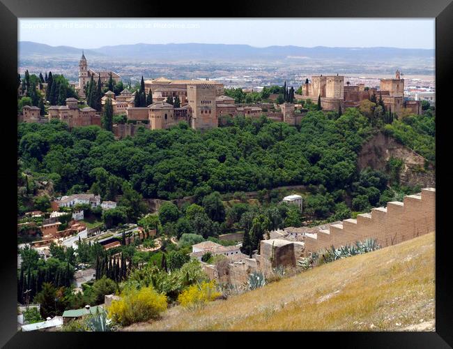 Alhambra Palace - Granada, Spain Framed Print by Phil Banks