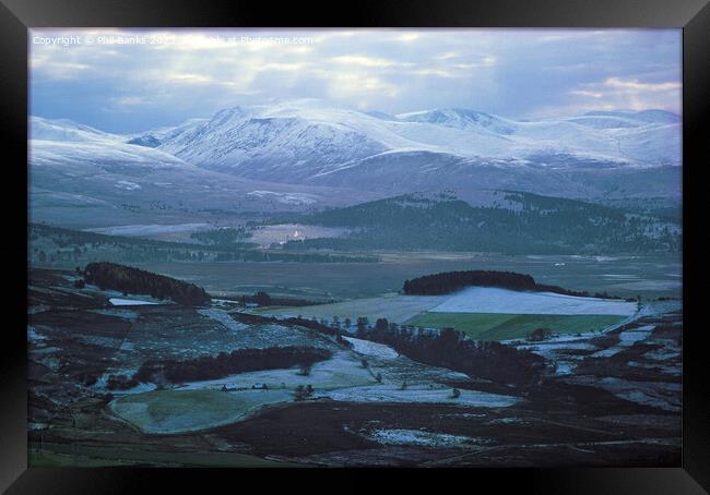 The Cairngorm Mountains from Dorback - Scotland Framed Print by Phil Banks