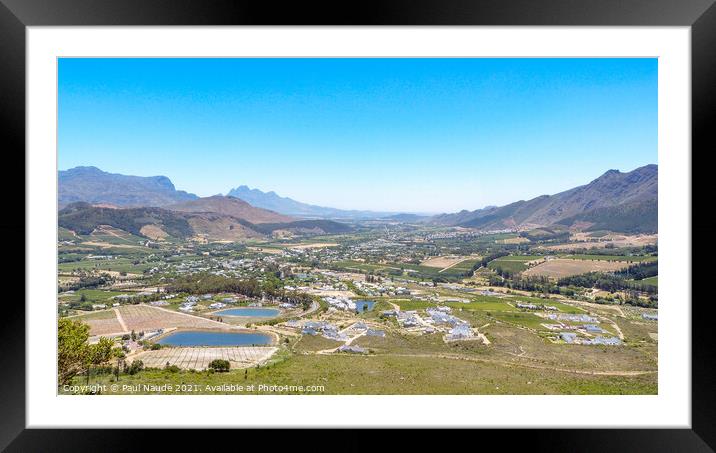 Franschoek Eastern Cape South Africa Framed Mounted Print by Paul Naude
