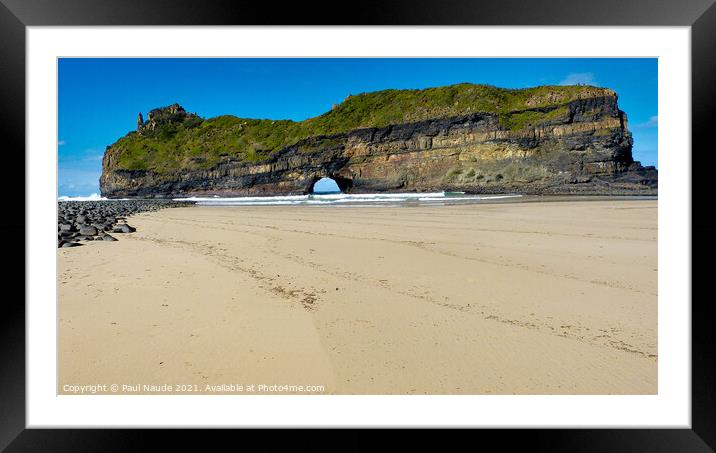 Hole in the Wall Transkei - Wild coast Mpako river - South Africa Framed Mounted Print by Paul Naude