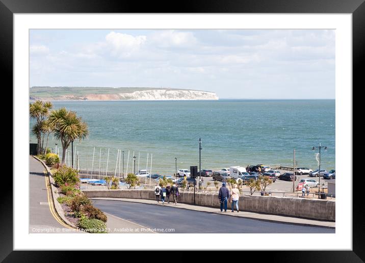 Hope Hill Shanklin Isle of Wight Framed Mounted Print by Elaine Hayward