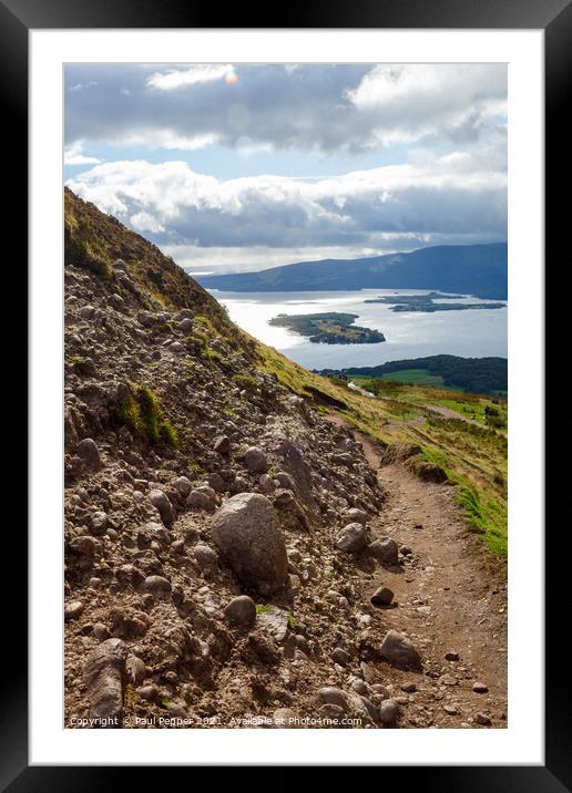 The path to Lomond Framed Mounted Print by Paul Pepper