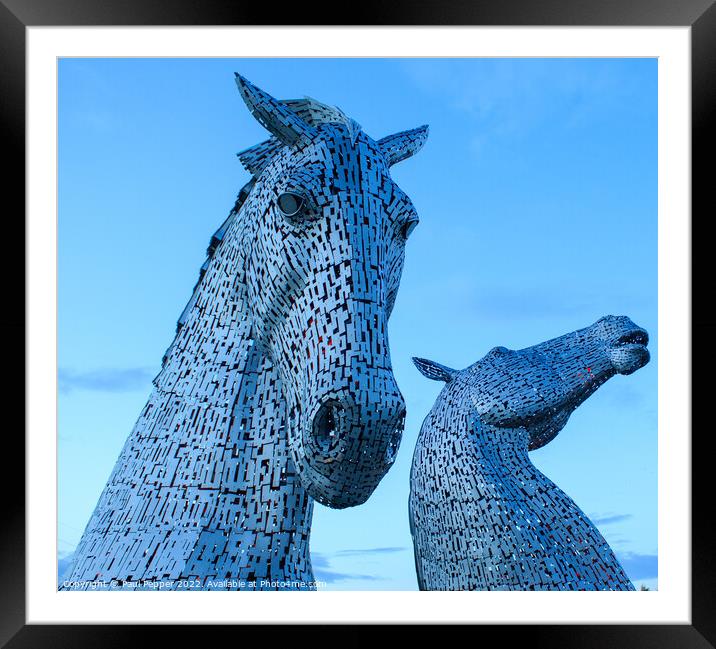 Blue Kelpies Framed Mounted Print by Paul Pepper