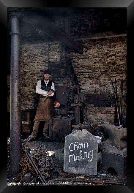 Blacksmith forge Framed Print by Raymond Evans