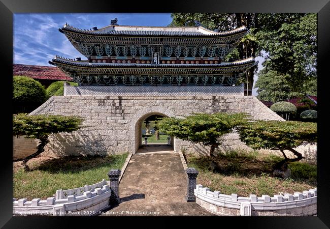Namdaemun Gate Korea Framed Print by Raymond Evans