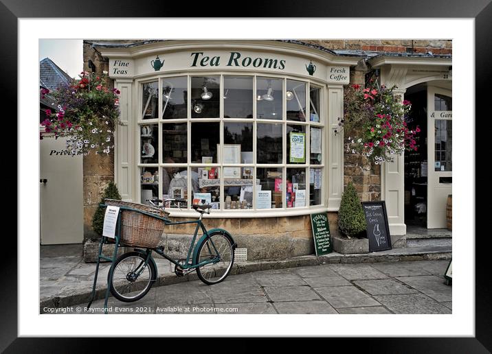 Tea Room UK Framed Mounted Print by Raymond Evans