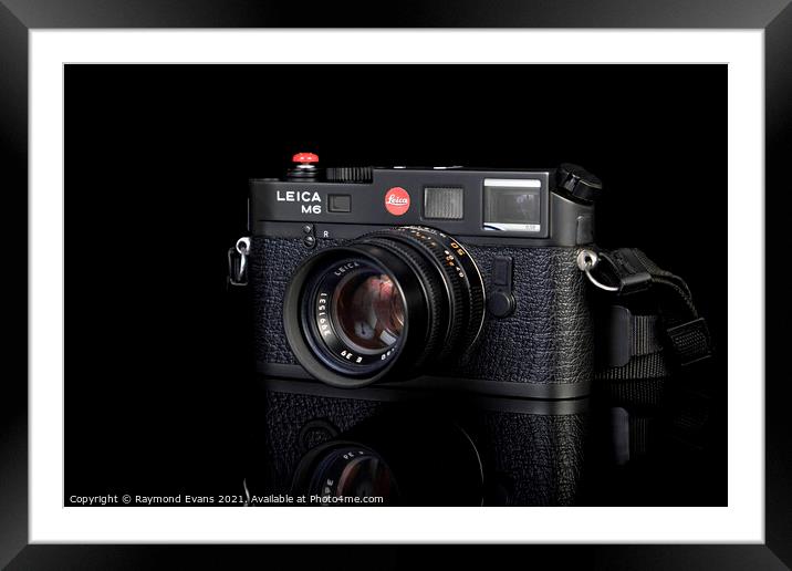 Leica M6 vintage camera Framed Mounted Print by Raymond Evans