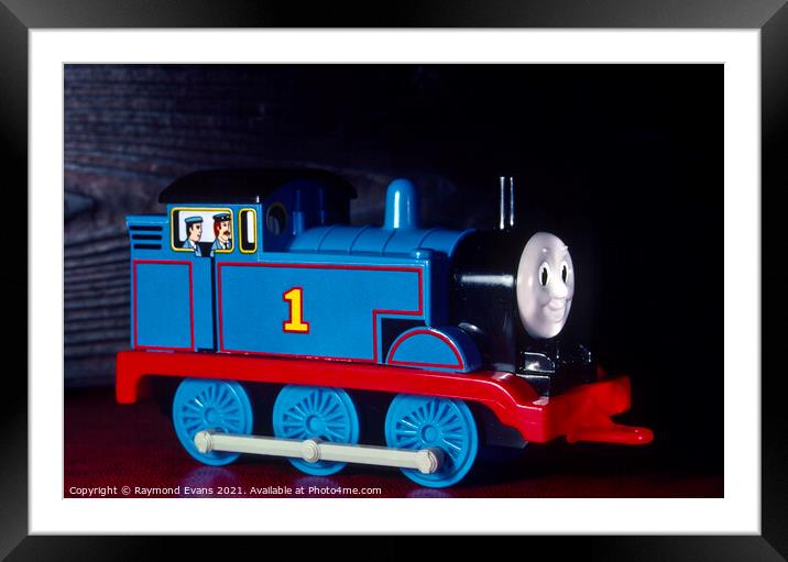 Thomas the Tank Engine Framed Mounted Print by Raymond Evans