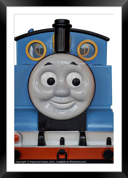 Thomas The Tank Engine Framed Mounted Print by Raymond Evans