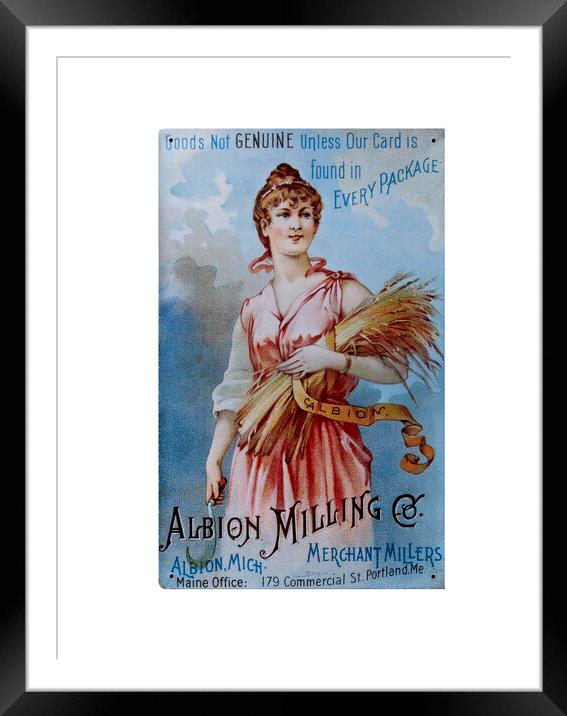 Albion Milling Co Framed Mounted Print by Raymond Evans