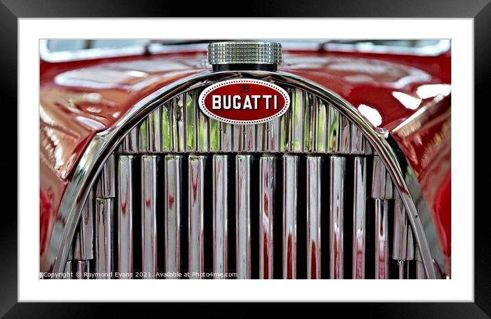Bugatti type 57 Framed Mounted Print by Raymond Evans