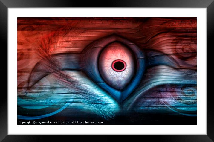 Abstract eye Framed Mounted Print by Raymond Evans