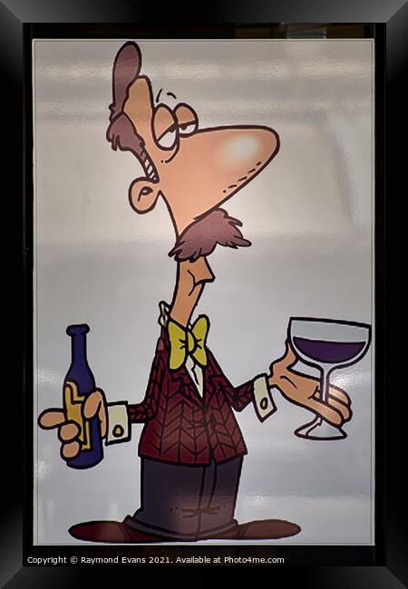 French wine bar Framed Print by Raymond Evans