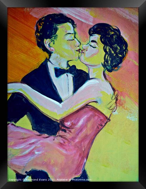 1950s romance Framed Print by Raymond Evans