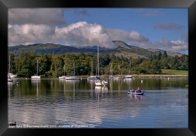 Ambleside Lake Windermere Framed Print by Raymond Evans