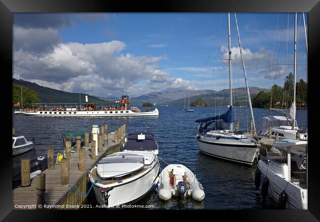 Lake Windermere Cumbria  Framed Print by Raymond Evans