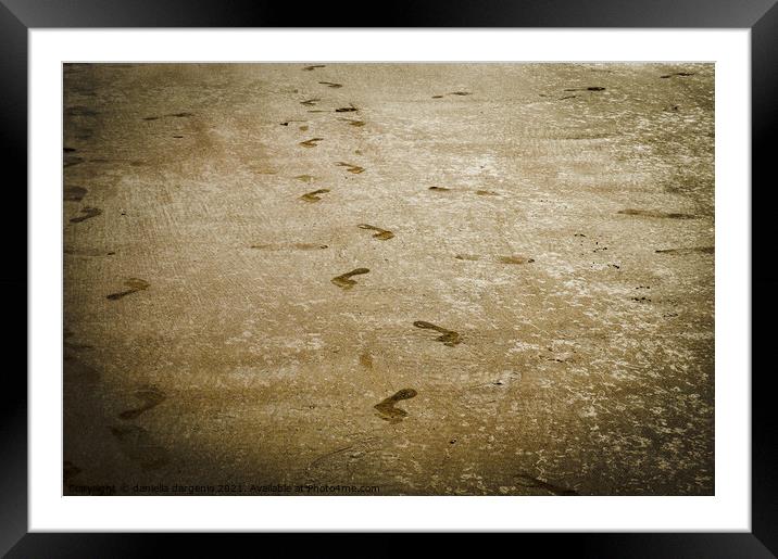 Leave Footprints Of Kindness Wherever You Go Framed Mounted Print by daniella dargenio