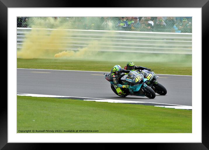 British Moto GP 2021Silverstone: MOTO GP  Framed Mounted Print by Russell Finney